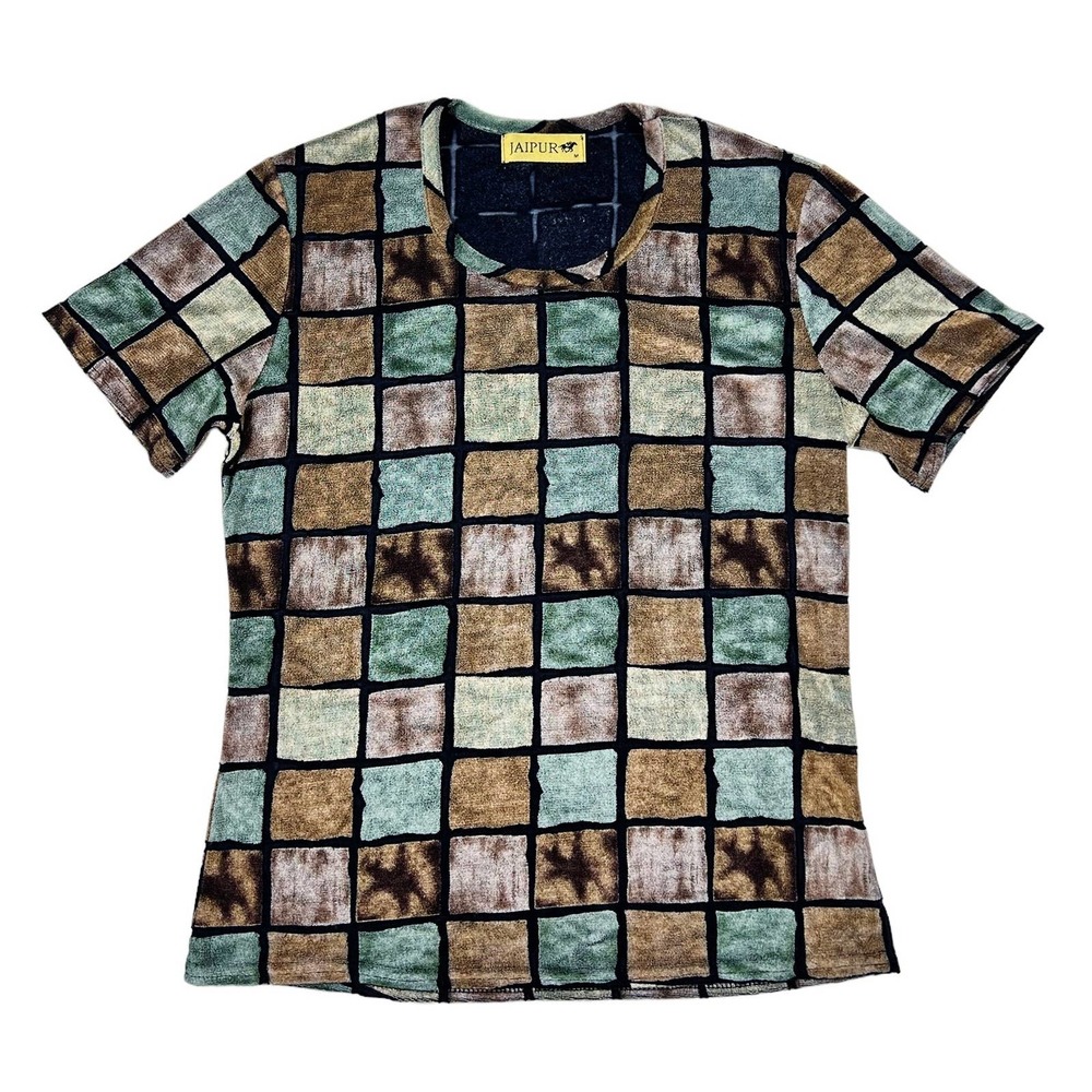 Vintage Jaipur Sheer Block Velvet Shirt